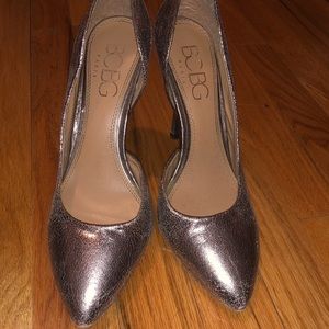 BCBG Metallic Heels